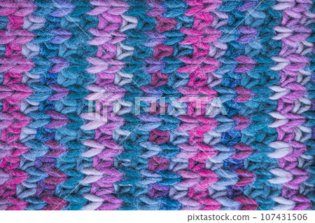 Organic knitting texture with macro woven threads. 107431506