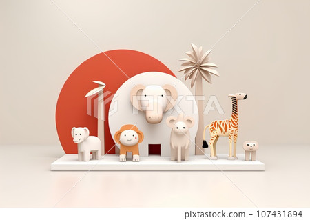 可愛動物園-聚會（3D） 107431894