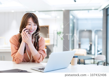 A female engineer working on a computer in the office Photography cooperation: WEEK Shiba Daimon (Sun Frontier Real Estate) A female engineer working on a computer in the office Photography cooperation: WEEK Shiba Daimon (Sun Frontier Real Estate) 107432406