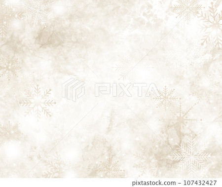 Marble, light and snowflakes - dazzling and sparkling crystal gold background illustration material 107432427