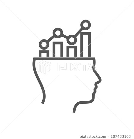 Business Intelligence manager concept line icon. Editable Stroke. EPS 10 Business Intelligence manager concept line icon. Editable Stroke. EPS 10 107433103