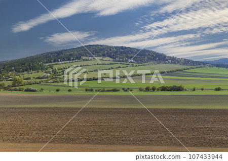 Spring landscape in White Carpathians, Javornik, Southern Moravia, Czech Republic Spring landscape in White Carpathians, Javornik, Southern Moravia, Czech Republic 107433944