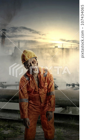 Scary zombie. Halloween concept 107434065