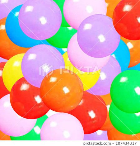 Colored balls. Abstract vector background. 107434317