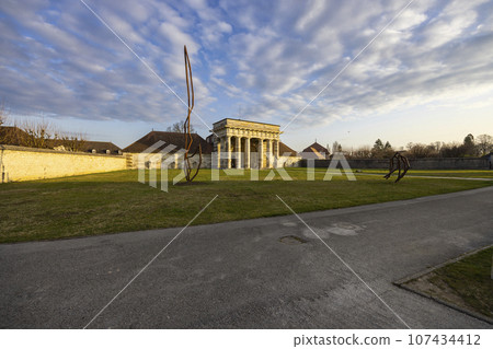 Royal salt work complex in Arc-et-Senans, UNESCO World Heritage Site, Franche Comte, France Royal salt work complex in Arc-et-Senans, UNESCO World Heritage Site, Franche Comte, France 107434412