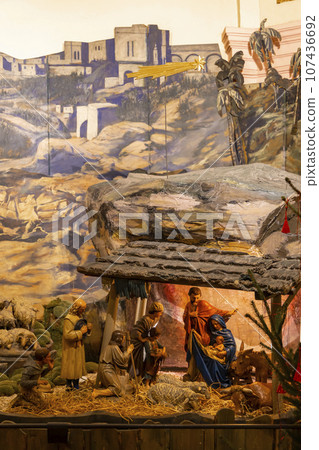 crib in Saint Francis of Assisi Church, Prague, Czech Republic crib in Saint Francis of Assisi Church, Prague, Czech Republic 107436692