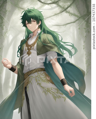 Card game style fantasy illustration-Spirit of the forest Card game style fantasy illustration-Spirit of the forest 107437338