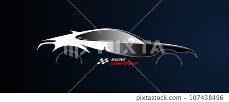 Racing speed background, vector illustration abstraction in car track Racing speed background, vector illustration abstraction in car track 107438496