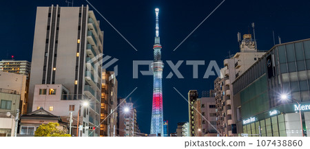 “東京”東京晴空塔 以“日之丸”為形象的特別照明 “東京”東京晴空塔 以“日之丸”為形象的特別照明 107438860