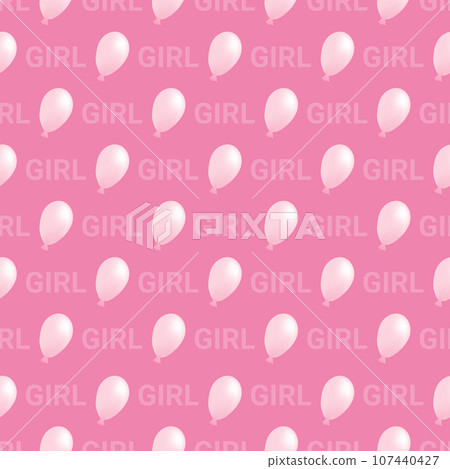 Vector seamless pattern for girls. 107440427