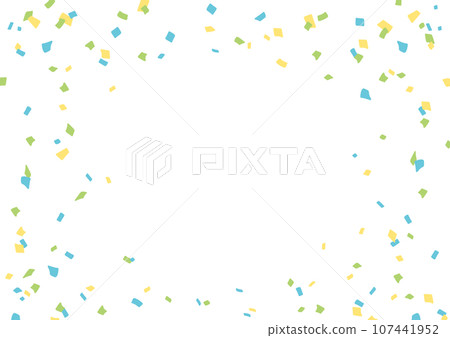 五彩紙屑的插圖素材 五彩紙屑的插圖素材 107441952