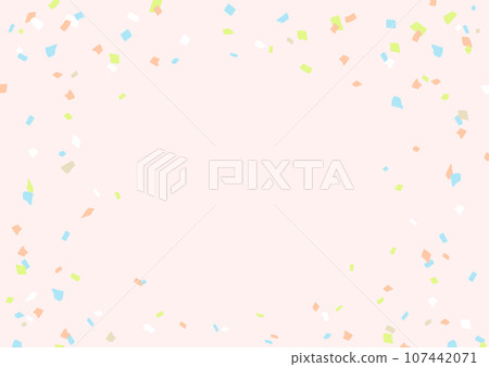 Illustration material of confetti Illustration material of confetti 107442071