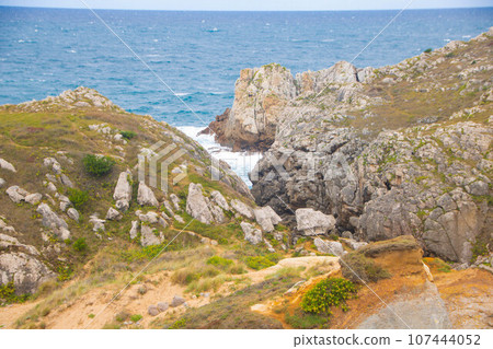 Landscape of costa quebrada in Cantabria 107444052