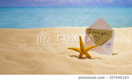 sea sand and shells on the beach of a tropical Paradise island under palm trees sea sand and shells on the beach of a tropical Paradise island under palm trees 107446103
