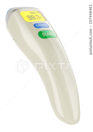 No Touch Forehead Thermometer, Digital Infrared Thermometer, Non-Contact Baby Thermometer, 3D rendering 107446461