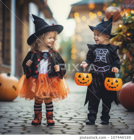 lifestyle photo halloween costumes on children lifestyle photo halloween costumes on children 107446589