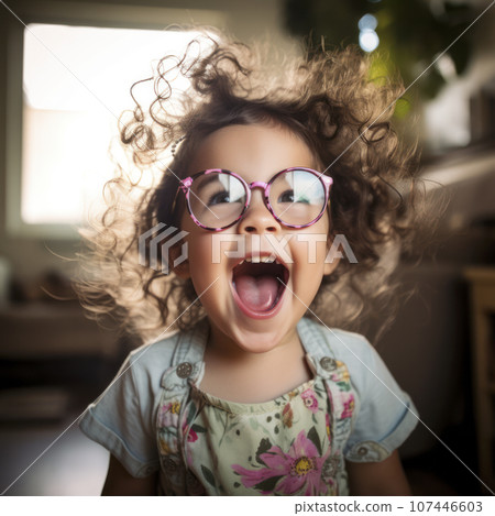 lifestyle photo humor a young child laughing 107446603