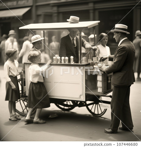 1930 ice cream street vendor 107446680
