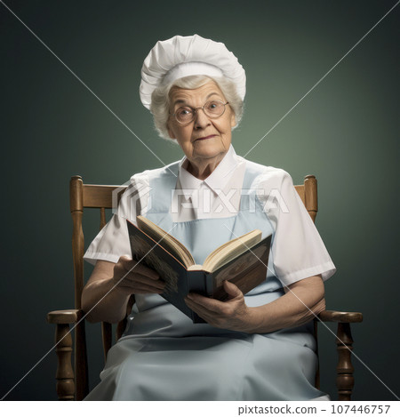 lifestyle photo humor an elderly old nurse lifestyle photo humor an elderly old nurse 107446757