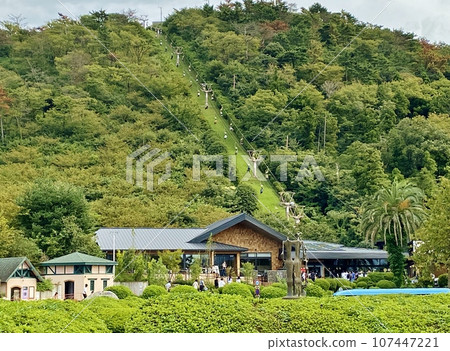 Panoramic view of Mt. Komuro's lift Panoramic view of Mt. Komuro's lift 107447221