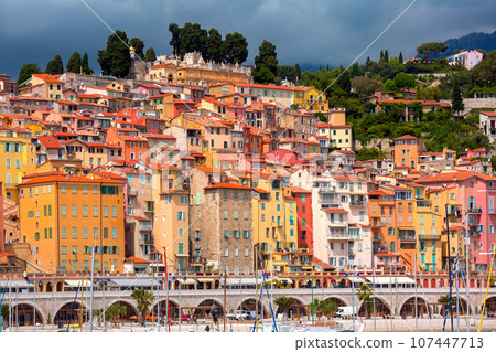 Menton, French Riviera, France Menton, French Riviera, France 107447713