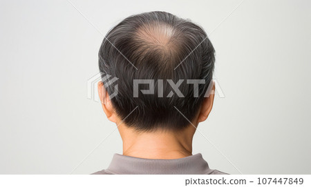 “AI-generated image” of the back of a bald man’s head “AI-generated image” of the back of a bald man’s head 107447849