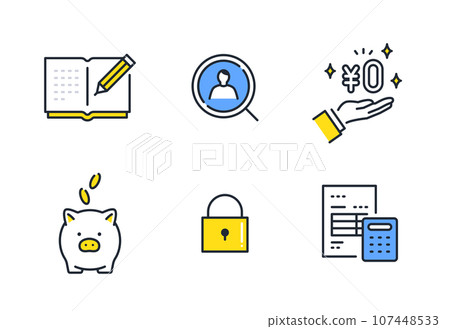 商業簡單向量線圖圖示插畫集素材 商業簡單向量線圖圖示插畫集素材 107448533