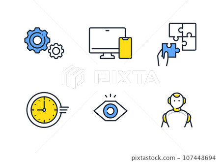 商業簡單向量線圖圖示插畫集素材 107448694