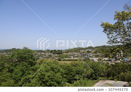 A view of Obata seen from the mountain road leading to the Tomioka Silk Mill foundation stone quarry site. A view of Obata seen from the mountain road leading to the Tomioka Silk Mill foundation stone quarry site. 107449378