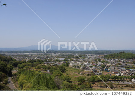 A view of Obata seen from the observation deck on the mountain path leading to the Tomioka Silk Mill's foundation stone mining site. A view of Obata seen from the observation deck on the mountain path leading to the Tomioka Silk Mill's foundation stone mining site. 107449382
