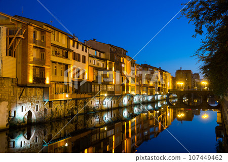 View of Castres at dusk View of Castres at dusk 107449462