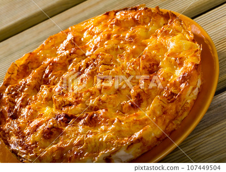 Bulgarian cheese filo pie Banitsa Bulgarian cheese filo pie Banitsa 107449504
