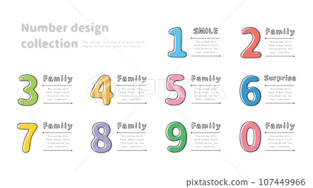 Numeric icon set - Stock Illustration [107449966] - PIXTA