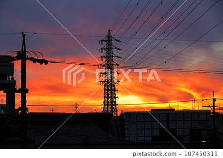 A sunset A sunset 107450311