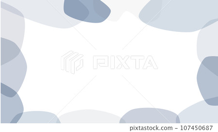 blue gray frame illustration 107450687