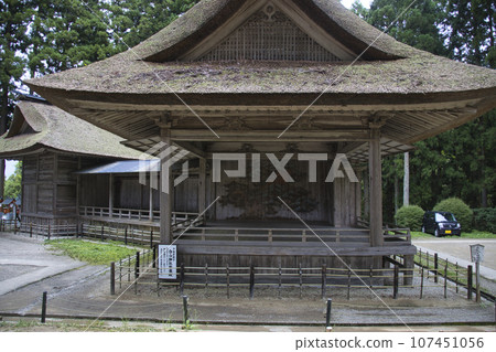 World Heritage Site Chusonji Hakusan Shrine Noh Theater Hiraizumi Town, Iwate Prefecture World Heritage Site Chusonji Hakusan Shrine Noh Theater Hiraizumi Town, Iwate Prefecture 107451056