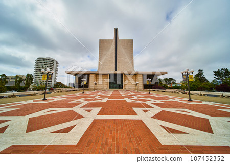 Wide view of sidewalk leading up to Cathedral of Saint Mary of the Assumption 107452352
