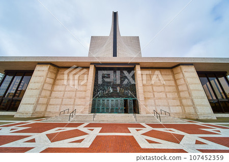 Exterior sidewalk view of Cathedral of Saint Mary of the Assumption 107452359
