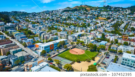 West Sunset Diamond #3 aerial of San Francisco city 107452395