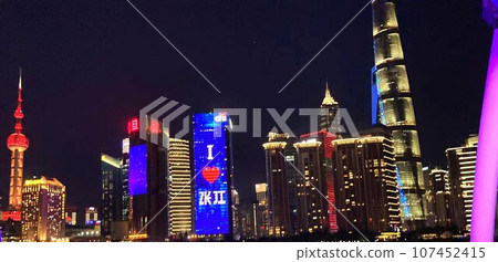 中國上海外灘夜景 中國上海外灘夜景 107452415