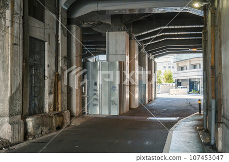 Under the elevated railway tracks around Hankyu Nakatsu Station, where you will feel like you have traveled back in time to the Showa era. 107453047