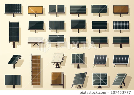 Types of solar panels 107453777