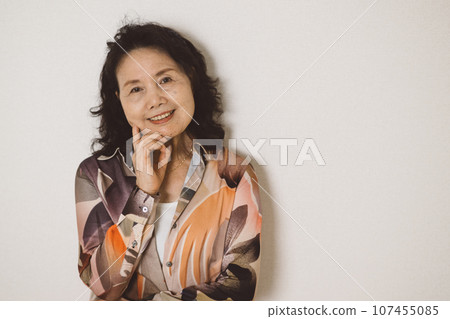 Stylish senior lady Stylish senior lady 107455085