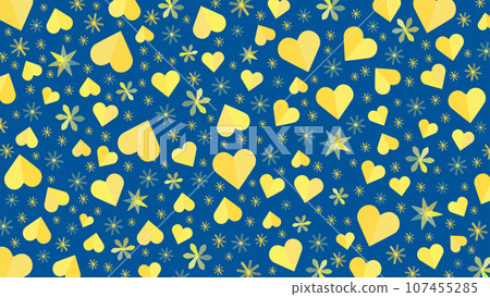 Yellow heart vector background image that can be used for Father's Day Yellow heart vector background image that can be used for Father's Day 107455285
