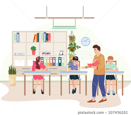 Tutor And Pupils Flat Composition Tutor And Pupils Flat Composition 107456201