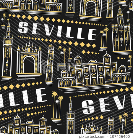 Vector Seville Seamless Pattern Vector Seville Seamless Pattern 107456400