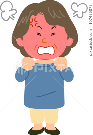 身穿憤怒藍色剪裁全身的高級女性 身穿憤怒藍色剪裁全身的高級女性 107456872