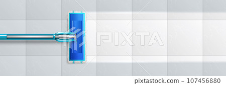 Mop Cleaning Trail Composition Mop Cleaning Trail Composition 107456880