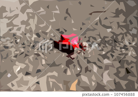 The red flowers that fell to the ground The red flowers that fell to the ground 107456888