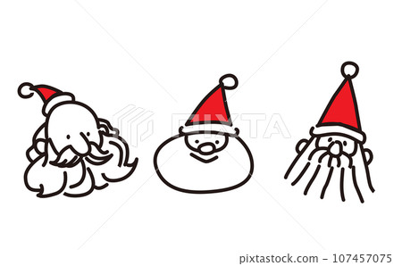 Santa's simple illustration 107457075